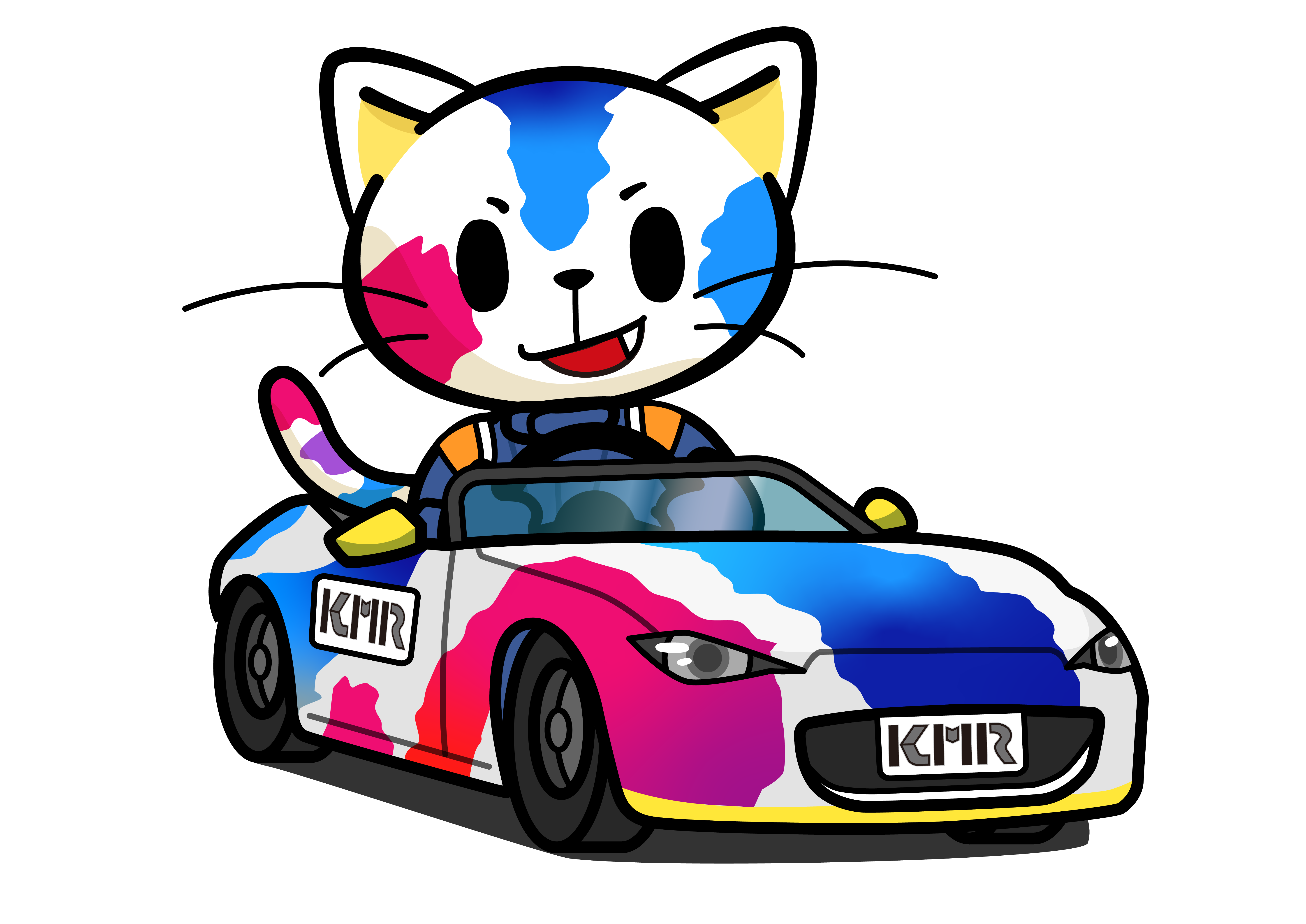 イメージキャラクター ”KMRのドラねこ君” ご紹介 - KMR Racing